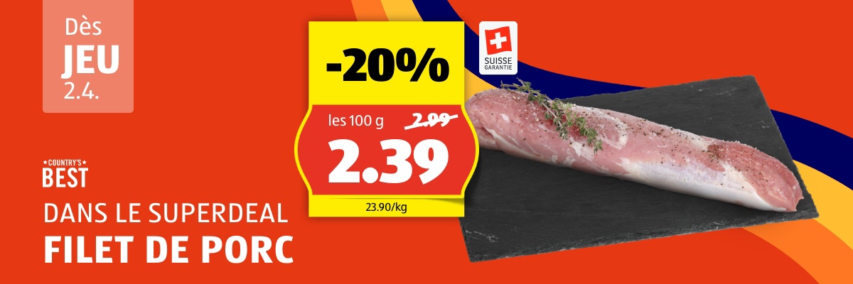 SuperDeal dès jeudi 2.4.