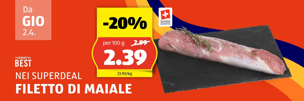 SuperDeal da giovedì, 2.4.