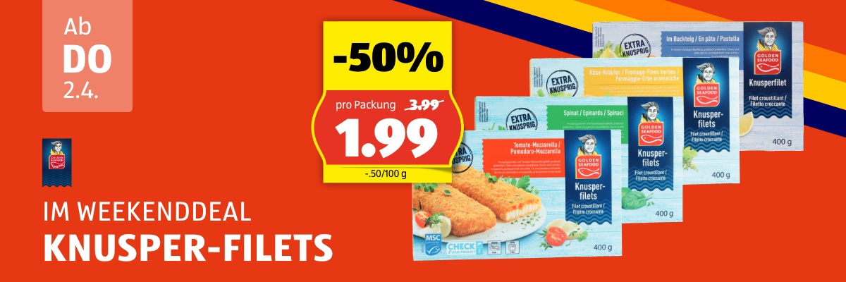 Weekend Deal ab Donnerstag 2.4.