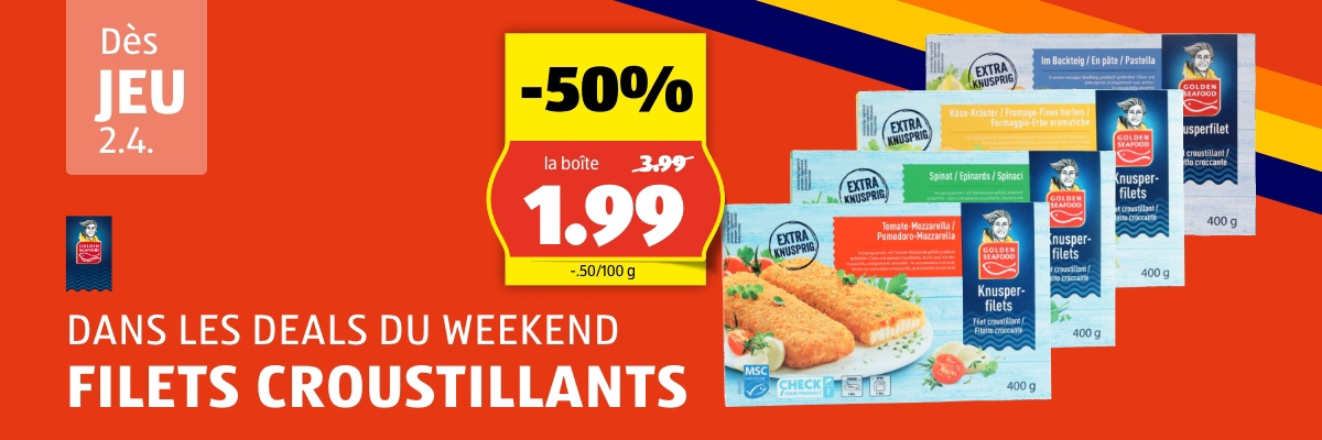 WeekendDeal dès jeudi, 2.4.