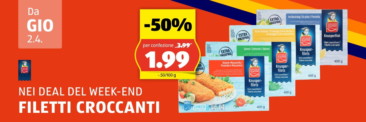 Weekend Deal da giovedì, 2.4.
