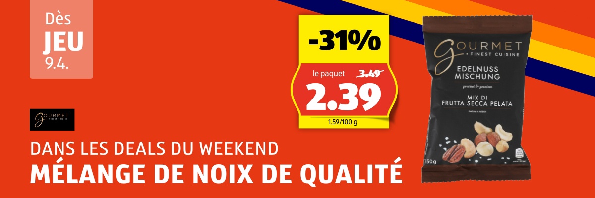 WeekendDeal dès jeudi, 9.4.