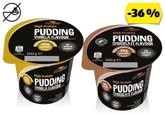 CRANE High protein puding, 200 g/pohár