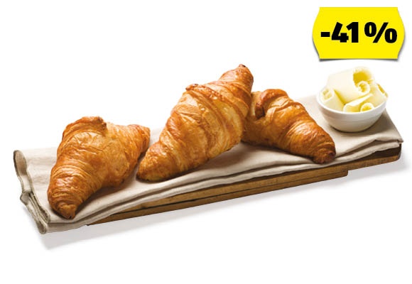 AZON MELEGÉBEN Vajas croissant, 70 g/darab
