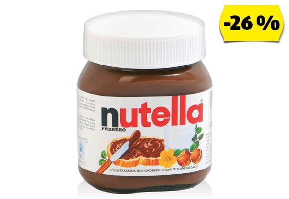 FERRERO Nutella mogyorókrém, 400 g/üveg