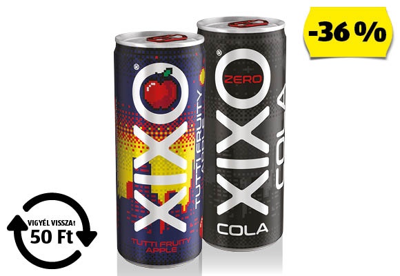 XIXO Szénsavas üdítőital, 0,25 l/doboz