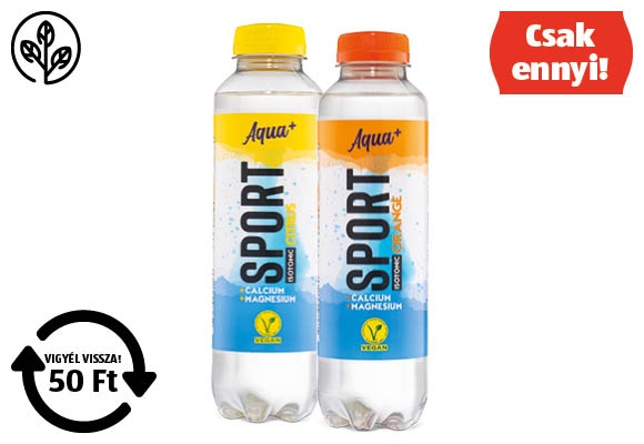 AQUA+ Sportital, 0,5 l/palack