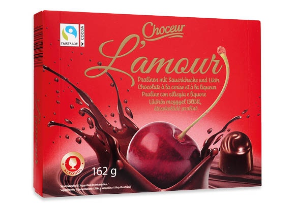 CHOCEUR Konyakmeggy, 162 g/doboz