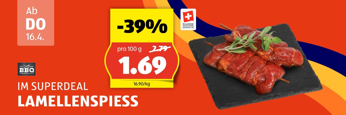 SuperDeal ab Donnerstag 16.4.