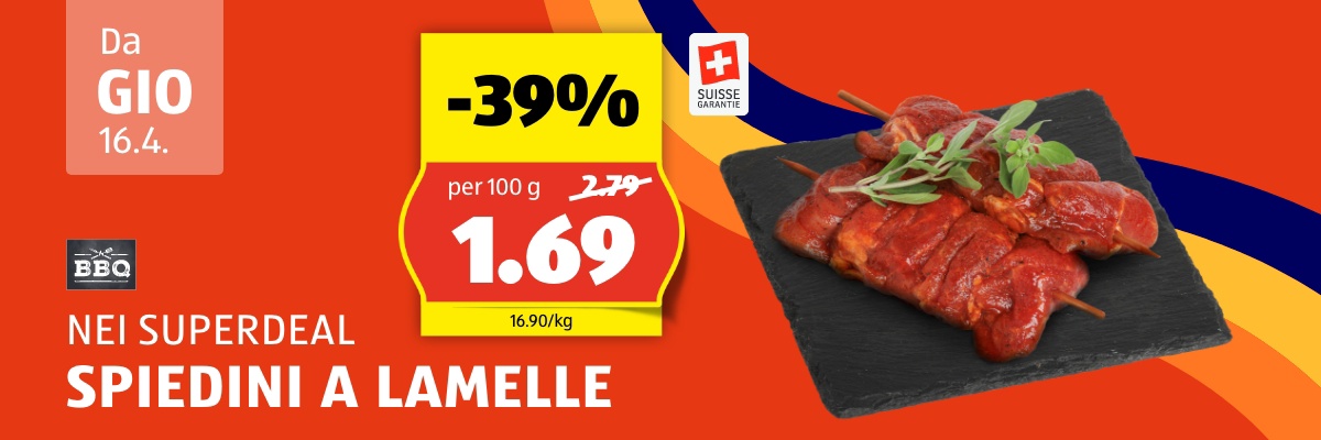 SuperDeal da giovedì, 16.4.