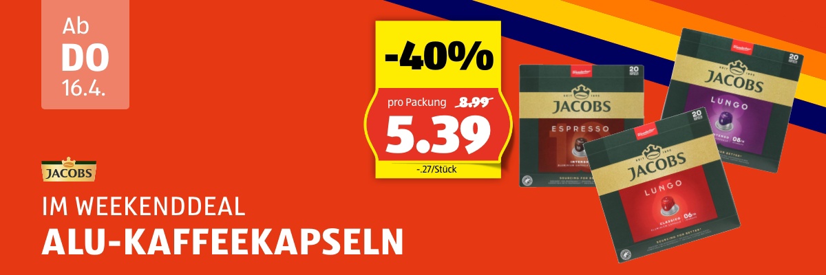 Weekend Deal ab Donnerstag 16.4.