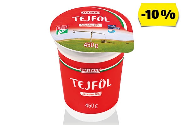 MILSANI Tejföl, 450 g/pohár