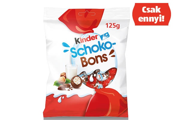 KINDER Schoko-bons, 125 g/csomag