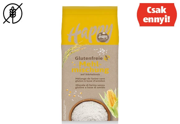 HAPPY HARVEST Gluténmentes liszt, 1 kg/csomag