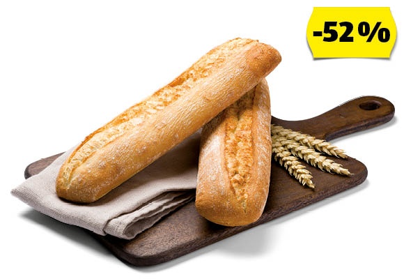 AZON MELEGÉBEN Kovászos bagett, 140 g/darab