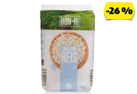 BON-RI Hosszúszemű rizs, 1 kg/csomag