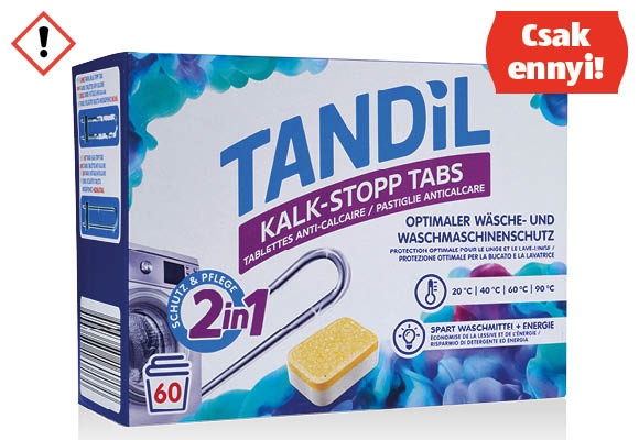 TANDIL Vízlágyító tabletta, 60 darab/doboz