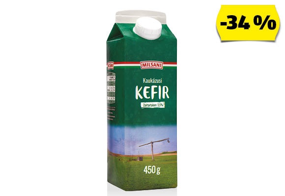 MILSANI Kaukázusi kefir, 450 g/doboz
