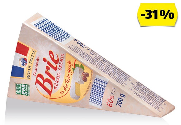 ROI DE TREFLE Eredeti francia brie sajt, 200 g/darab