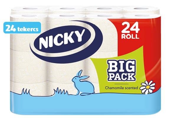 NICKY Big Pack toalettpapír, 24 tekercs/csomag