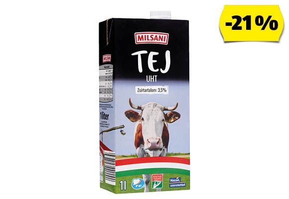 MILSANI UHT Tej, 1 l/doboz