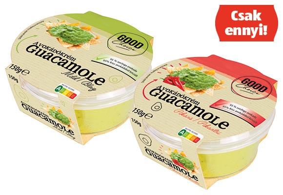 GOOD CHOICE Guacamole, 150 g/tégely