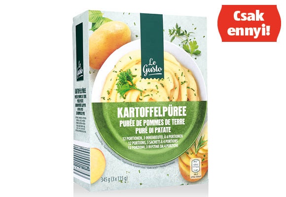 LE GUSTO Burgonyapüré, 345 g/doboz