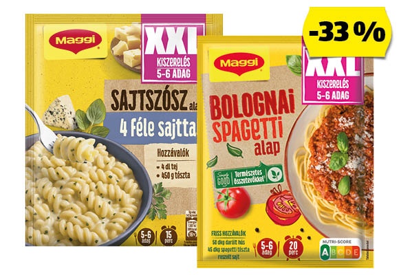 MAGGI Fix alap XXL, 62 g, 59 g vagy 43 g/csomag