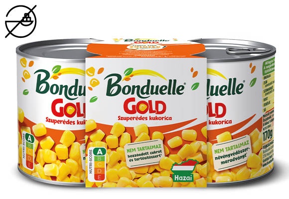 BONDUELLE Csemegekukorica, 2 x 170 g (2 x 140 g)/csomag