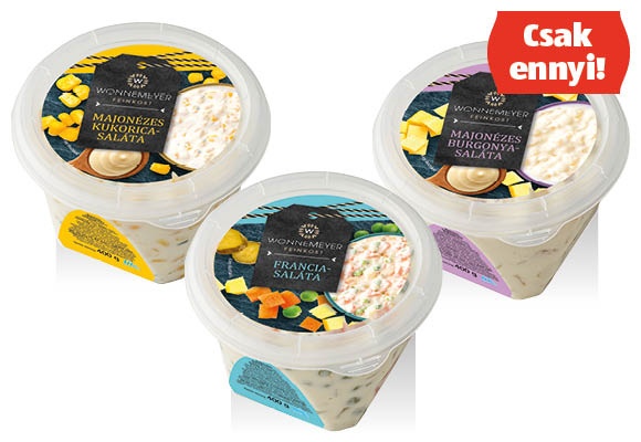WONNEMEYER Majonézes saláta, 400 g/tégely