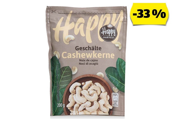 HAPPY HARVEST Kesudió, 200 g/csomag