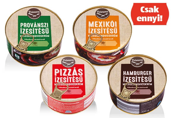 PRIMANA Melegszendvicskrém, 300 g/doboz