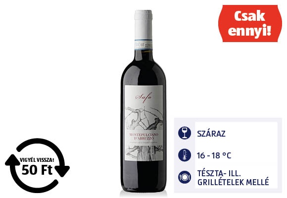 OLASZORSZÁG Montepulciano D'Abruzzo, 0,75 l/üveg