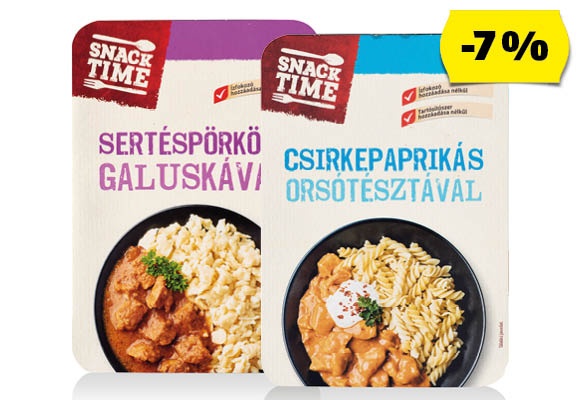SNACK TIME Magyaros készétel, 330 g/doboz