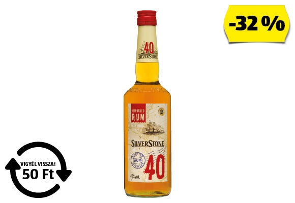 SILVERSTONE Barna rum, 0,7 l/üveg