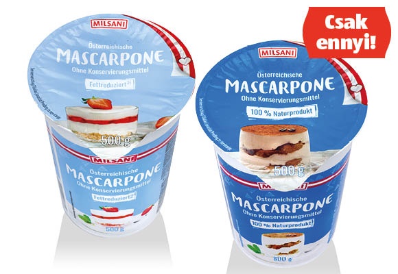 MILSANI Mascarpone, 500 g/pohár