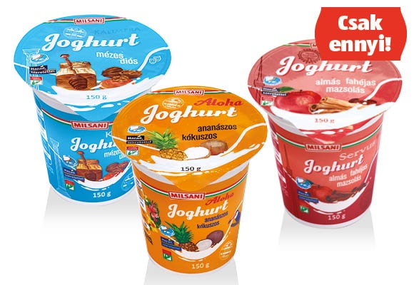 MILSANI Nemzetek joghurtja, 150 g/pohár