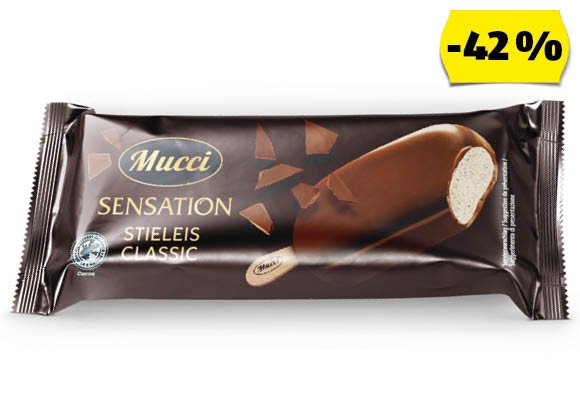 MUCCI Pálcikás jégkrém, 120 ml/darab