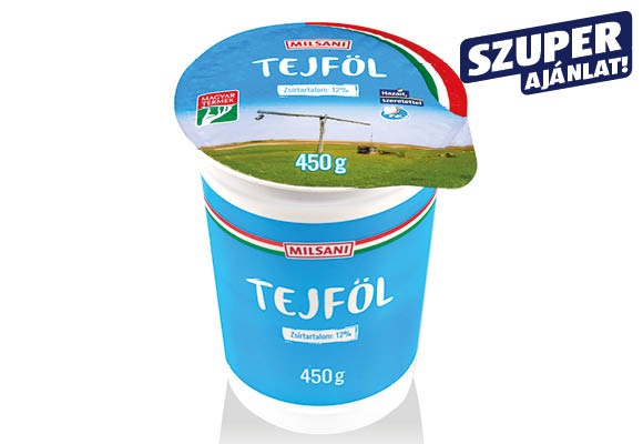 MILSANI Tejföl, 450 g/pohár