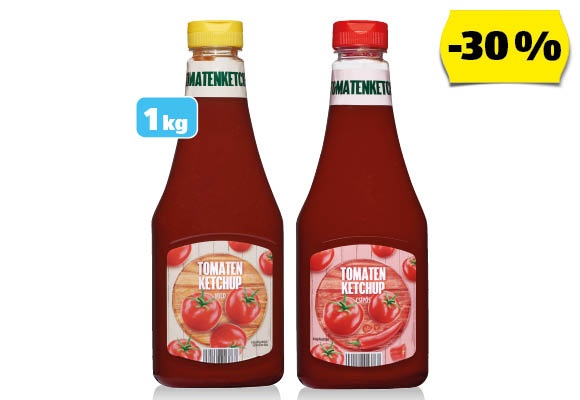 LE GUSTO Ketchup, 1 kg/flakon
