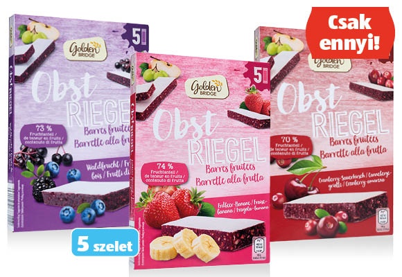 GOLDEN BRIDGE Gyümölcsszelet, 150 g/doboz