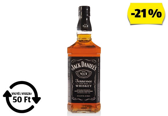 JACK DANIEL’S Tennessee whiskey, 0,7 l/üveg