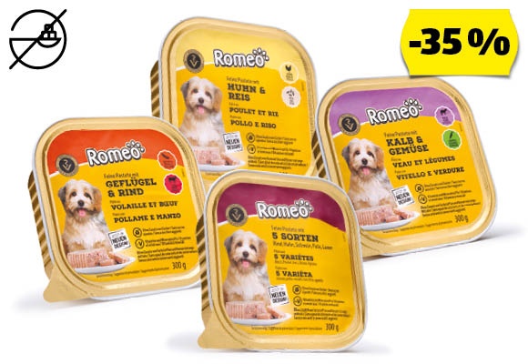 ROMEO CLASSIC Kutyaeledel, 300 g/tégely