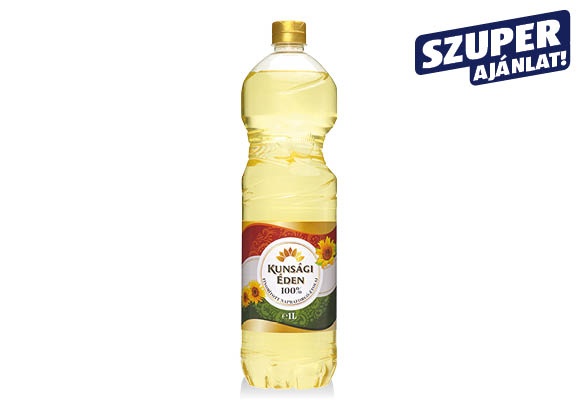KUNSÁGI ÉDEN Napraforgó-étolaj, 1 l/palack