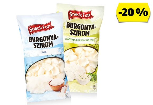 SNACK FUN Burgonyaszirom, 125 g/csomag