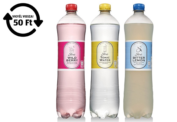 FLIRT Szénsavas üdítőital, 1 l/palack