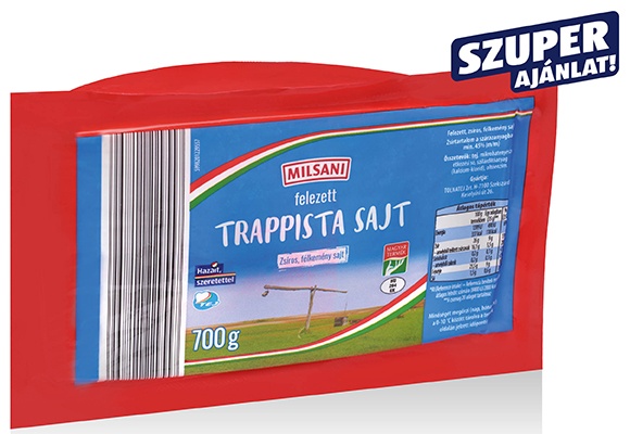 MILSANI Trappista sajt, 700 g/darab
