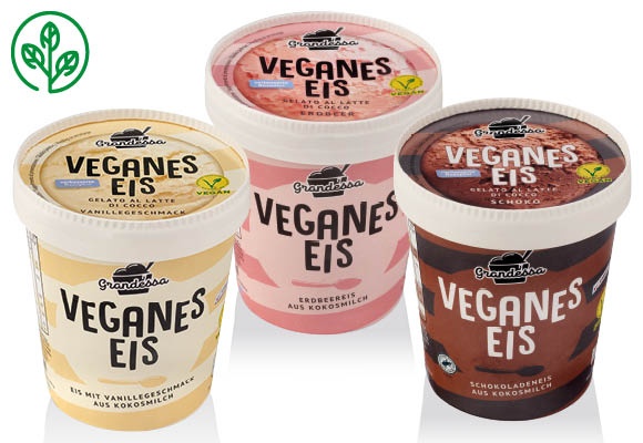 GRANDESSA Vegán jégkrém, 473 ml/doboz