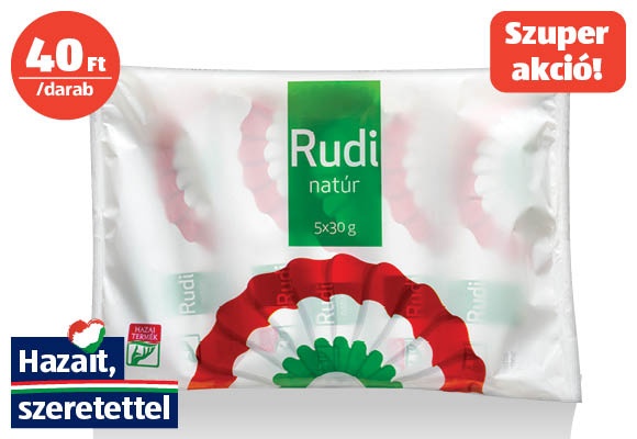 KOKÁRDÁS Natúr rudi, 5 x 30 g/csomag