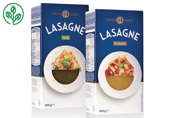 CUCINA NOBILE Lasagne tésztalapok, 500 g/doboz